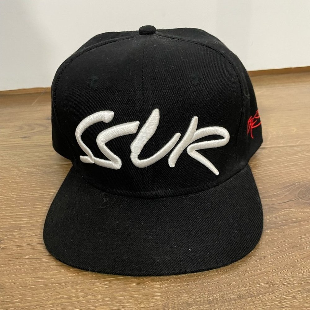 SSUR SnapBack Hat Embroidered Black and Green Adjustable Streetwear